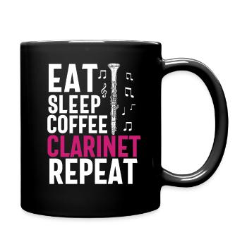 Joueur de clarinette pour fille Femmes Fille Drôle - Mug uni - noir - Droite