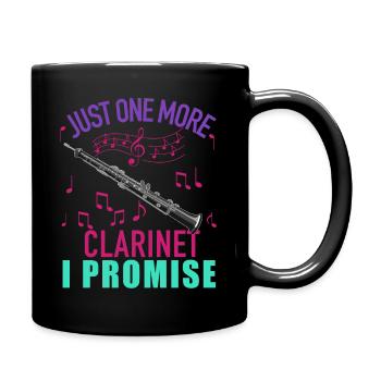 Joueur de clarinette pour fille Femmes Fille Drôle - Mug uni - noir - Droite