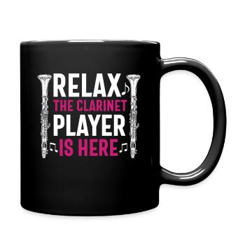 Joueur de clarinette pour fille Femmes Fille Drôle - Mug uni - noir - Droite