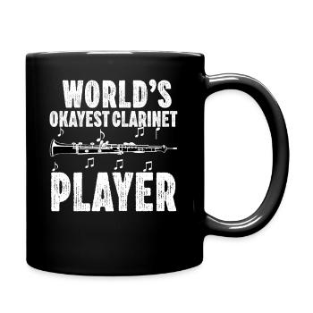 Joueur de clarinette pour fille Femmes Fille Drôle - Mug uni - noir - Droite