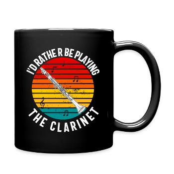 Joueur de clarinette pour fille Femmes Fille Drôle - Mug uni - noir - Droite