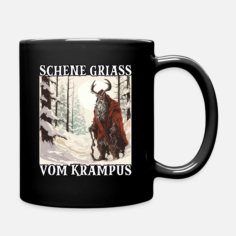 Der Krampus Kommt | Kramperl | Krampus Kostüm - Tasse einfarbig - Schwarz