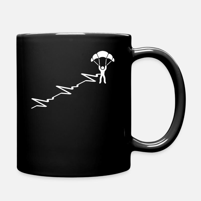 Fallschirmspringen SKYDIVING SKYDIVER - Tasse einfarbig - Schwarz