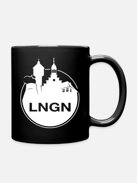 Lingen Skyline - Tasse einfarbig - Schwarz