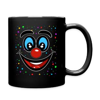 Costume de clown Confettis de clown - Mug uni - noir - Droite