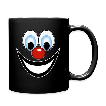 Clown - Tasse einfarbig - Schwarz - Rechts