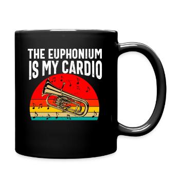 Funny Euphonium Player For Men Women Euphonist - Full Colour Mug - black - Right