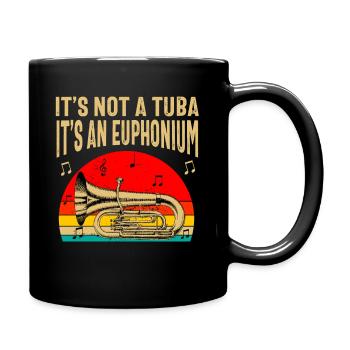 Funny Euphonium Player For Men Women Euphonist - Full Colour Mug - black - Right