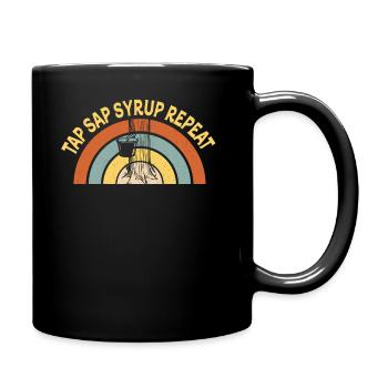 Maple Tree Essence Männer Frauen Lustig - Tasse einfarbig - Schwarz - Rechts