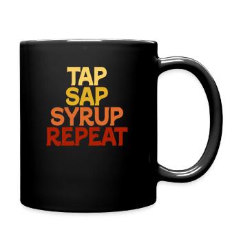 Maple Tree Essence Männer Frauen Lustig - Tasse einfarbig - Schwarz - Rechts