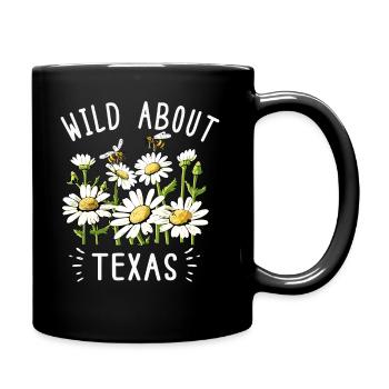 Wildflower Fields Wildflowers Bluebonnet - Full Colour Mug - black - Right