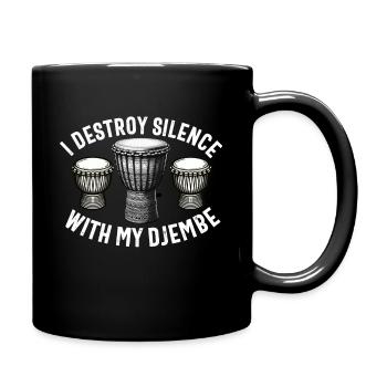 Djembé Pour L’Afrique Joueur De Tambour Jembe Musique Hommes Papa - Mug uni - noir - Droite