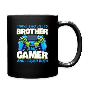 Lustige Spiele Jungen Mädchen Männer Gamer Videospiel - Tasse einfarbig - Schwarz - Rechts