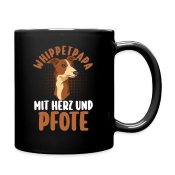 Dog Dog Daddy Father WhippetDad Whippet - Full Colour Mug - black - Right