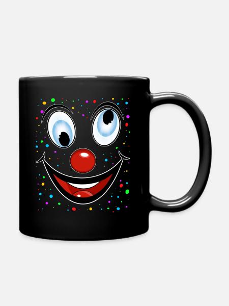 Clown Disguise Costume Replacement - Full Colour Mug - black