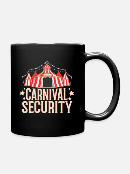 Carnival Security - Tasse einfarbig - Schwarz