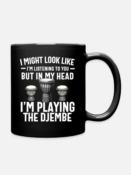 Djembé Pour L’Afrique Joueur De Tambour Jembe Musique Hommes Papa - Mug uni - noir