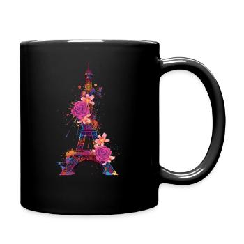 Paris, France, Tour Eiffel, Souvenir - Mug uni - noir - Droite