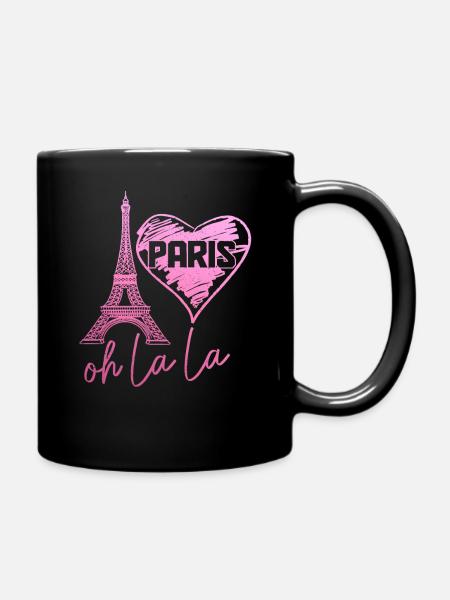 Paris, France, Tour Eiffel, Souvenir - Mug uni - noir