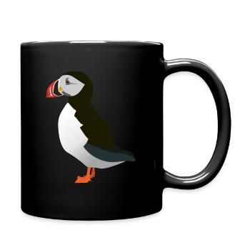Macareux - Mug uni - noir - Droite