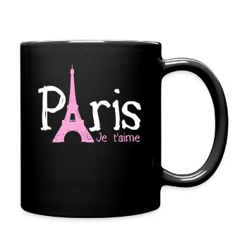 Paris, France, Tour Eiffel, Souvenir - Mug uni - noir - Droite
