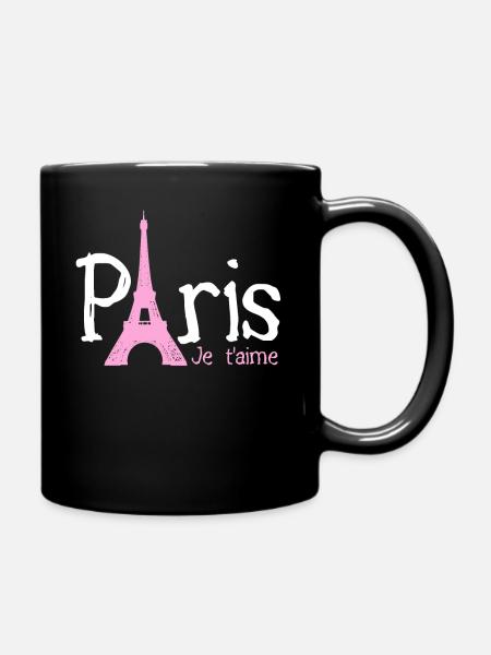 Paris, France, Tour Eiffel, Souvenir - Mug uni - noir