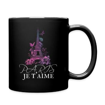 Paris, France, Tour Eiffel, Souvenir - Mug uni - noir - Droite