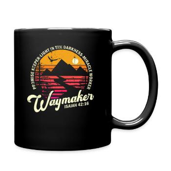 Waymaker Promise Keeper Miracle Worker - Full Colour Mug - black - Right