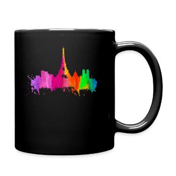 Paris, France, Tour Eiffel, Souvenir - Mug uni - noir - Droite