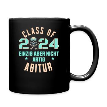 Abitur - Class of 24 Einzig aber nicht Artig - Tasse einfarbig - Schwarz - Rechts