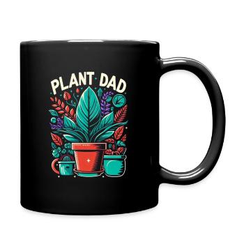 Urban Jungle Plant Dad: A Design for Green-Thumbed - Full Colour Mug - black - Right