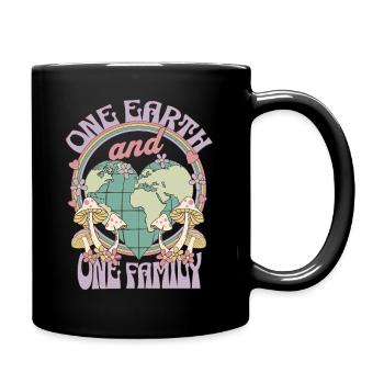 Journée de la Terre Une Terre et une Famille - Mug uni - noir - Droite
