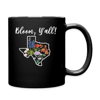 Wildflower Fields Wildflowers Bluebonnet - Full Colour Mug - black - Right
