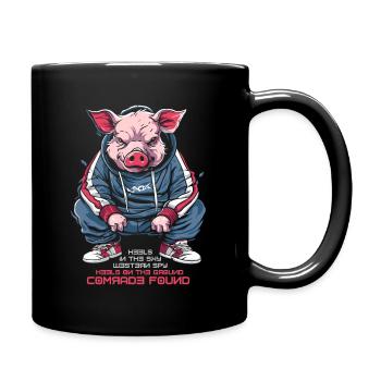 Espion de l’Ouest ou camarade, cochon gopnik slave - Mug uni - noir - Droite