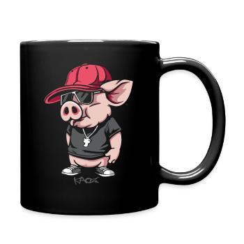 Hip-Hop, Graffiti, Breakdance, Culture, Cochon - Mug uni - noir - Droite