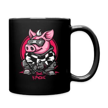Cool Winter Ski Snowboard Cochon - Mug uni - noir - Droite