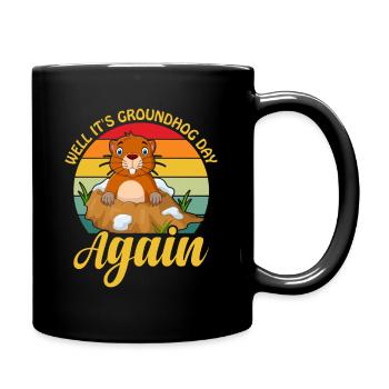 Groundhog Day - Full Colour Mug - black - Right