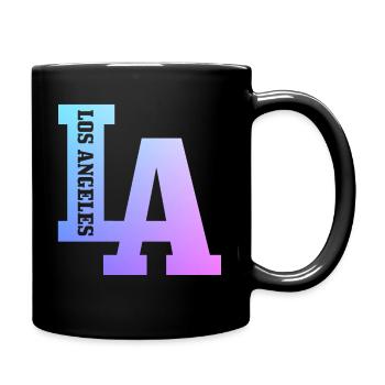 Los Angeles, California, LA - Full Colour Mug - black - Right