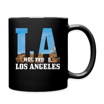 Los Angeles, California, LA - Full Colour Mug - black - Right
