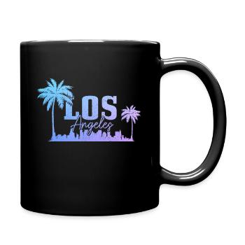 Los Angeles, California, LA - Full Colour Mug - black - Right