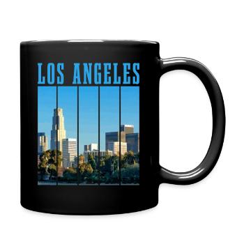 Los Angeles, California, LA - Full Colour Mug - black - Right