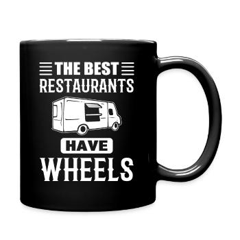 Restaurant auf Rädern Koch oder Kochen - Tasse einfarbig - Schwarz - Rechts