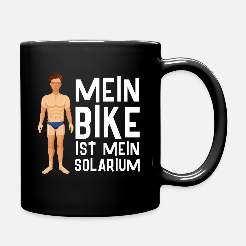 Mon vélo est mon solarium Cycliste - Mug uni - noir