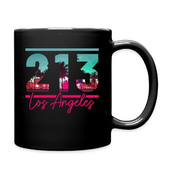 Los Angeles, California, LA - Full Colour Mug - black - Right