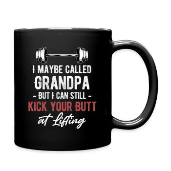 On m’appelle peut-être grand-père, mais je peux vous dire - Mug uni - noir - Droite