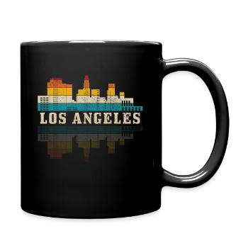 Los Angeles, California, LA - Full Colour Mug - black - Right