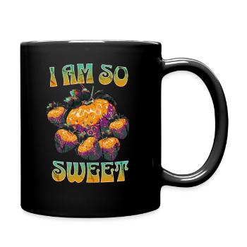 I am so sweet , pop - Tasse einfarbig - Schwarz - Rechts