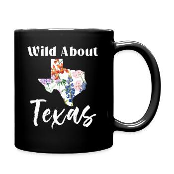 Wildflower Fields Wildflowers Bluebonnet - Full Colour Mug - black - Right