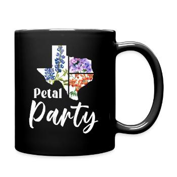 Wildflower Fields Wildflowers Bluebonnet - Full Colour Mug - black - Right