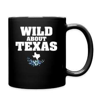 Wildflower Fields Wildflowers Bluebonnet - Full Colour Mug - black - Right